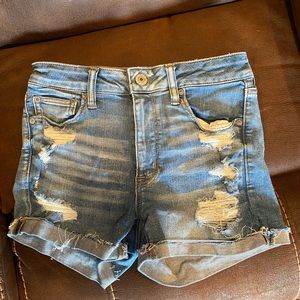 AE denim shorts
